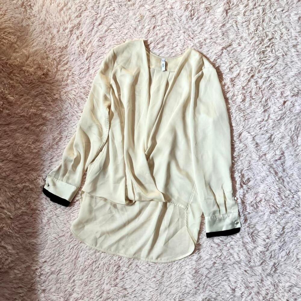 Mango Fluid Whimsical Minimalist Flowy Professional Fairy Feminine Blouse